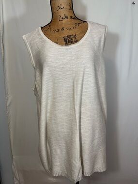 Catherines Cream Sleeveless Knit Camisole size 2X